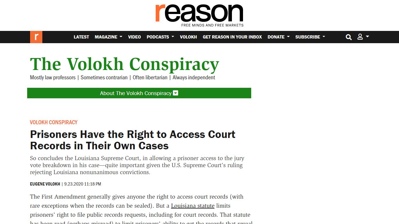 Prisoners Have the Right to Access Court Records in Their Own Cases